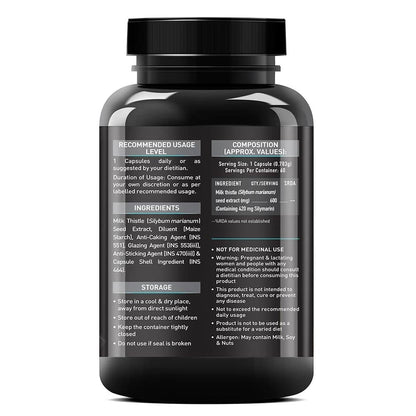 MuscleBlaze Milk Thistle 60 capsules