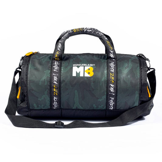 MuscleBlaze Phirse Zidd Kar Gym Bag Camo, 30L