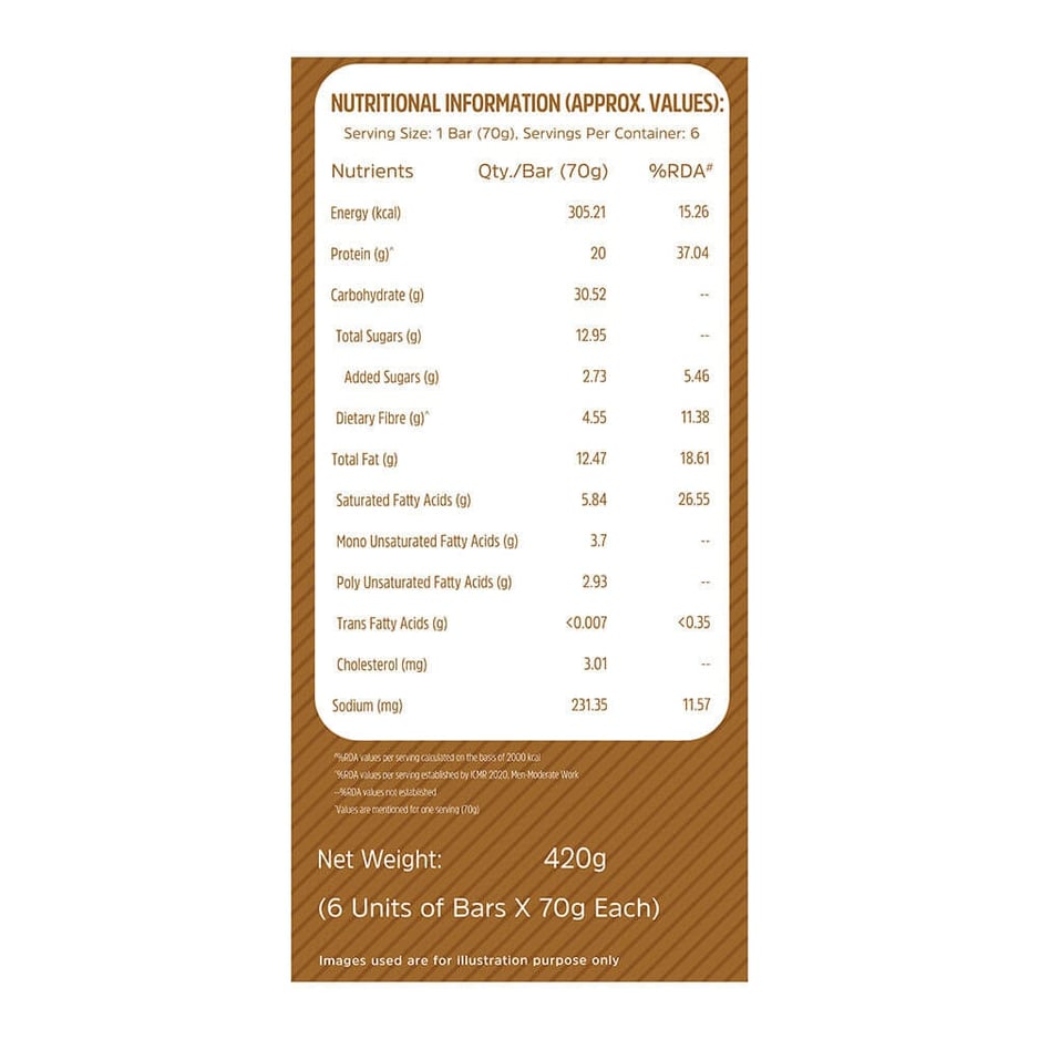 MuscleBlaze Protein Bar (20 gm Protein)  Choco Almond