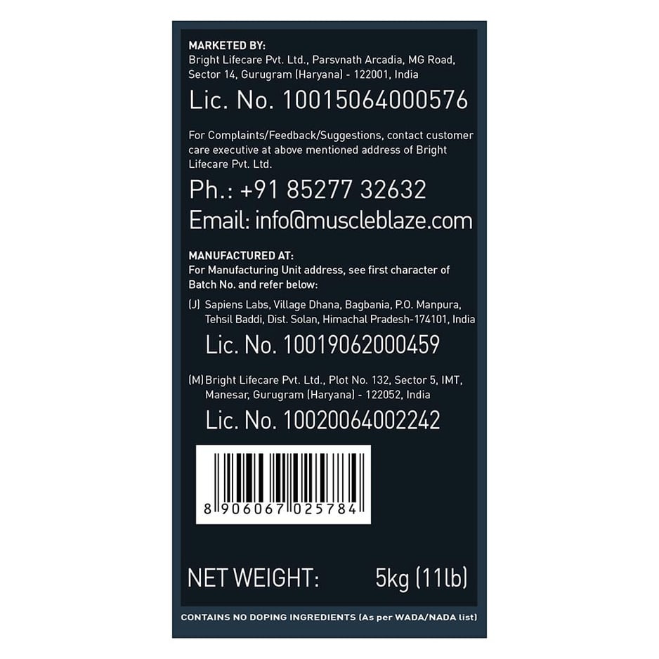 MuscleBlaze Super Gainer XXL Weight Gainer Banana