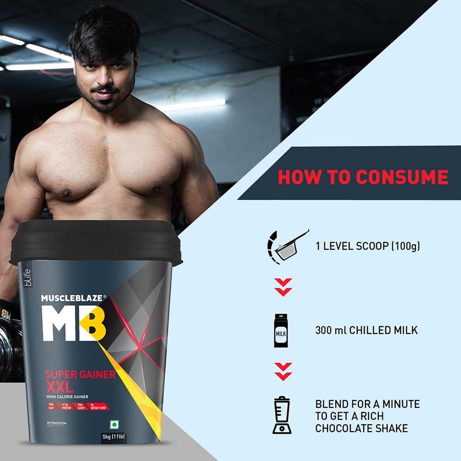 MuscleBlaze Super Gainer XXL Weight Gainer Banana