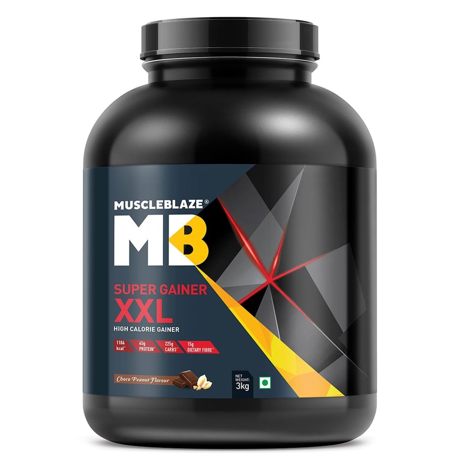 MuscleBlaze Super Gainer XXL Weight Gainer Choco Peanut