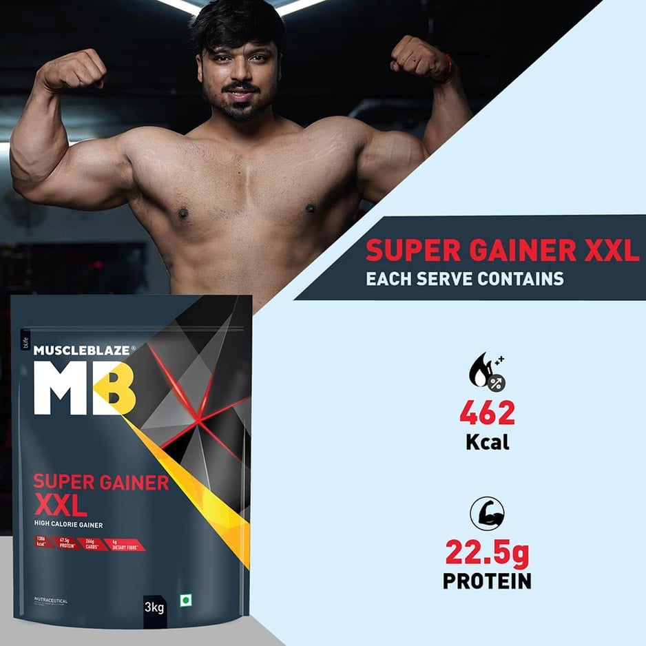 MuscleBlaze Super Gainer XXL Weight Gainer Chocolate