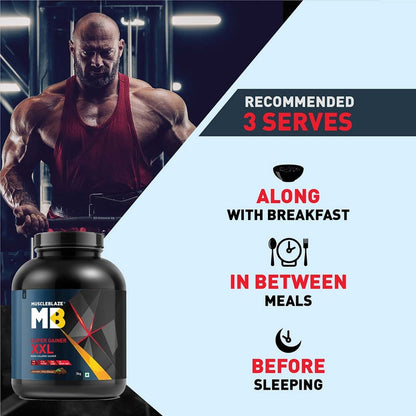 MuscleBlaze Super Gainer XXL Weight Gainer Chocolate Mint