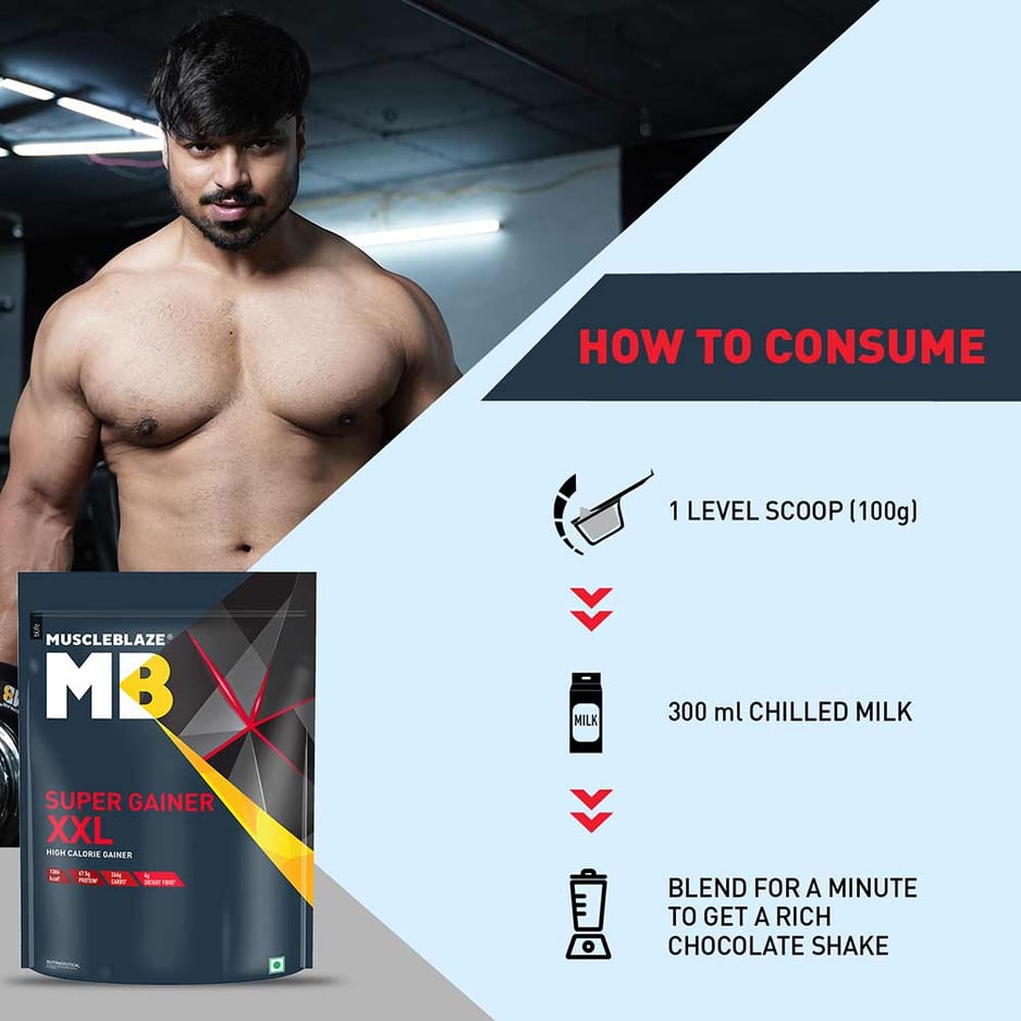 MuscleBlaze Super Gainer XXL Weight Gainer Cookies & Cream