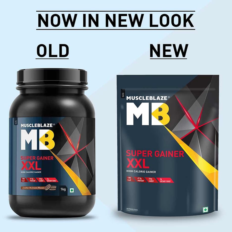 MuscleBlaze Super Gainer XXL Weight Gainer Cookies & Cream