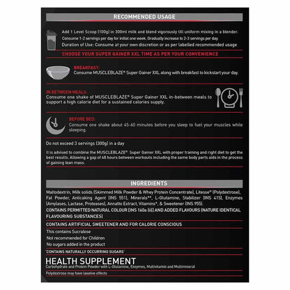 MuscleBlaze Super Gainer XXL Weight Gainer Mango Burst