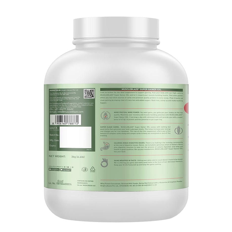 MuscleBlaze Super Gainer XXL Weight Gainer Matcha