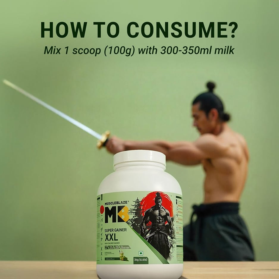MuscleBlaze Super Gainer XXL Weight Gainer Matcha