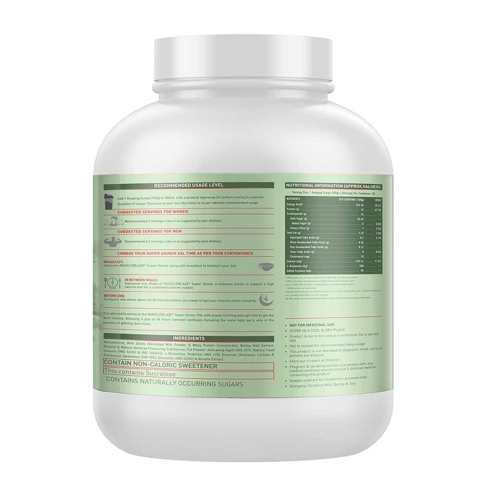 MuscleBlaze Super Gainer XXL Weight Gainer Matcha