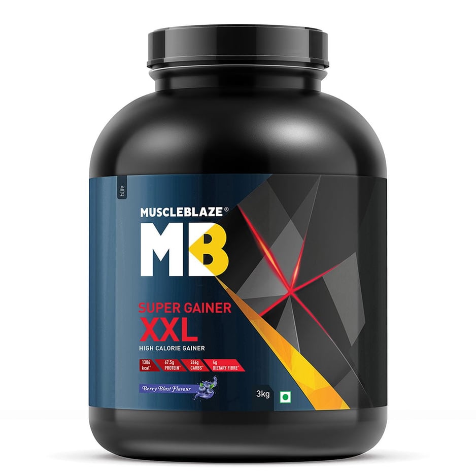 MuscleBlaze Super Gainer XXL Weight Gainer Berry Blast