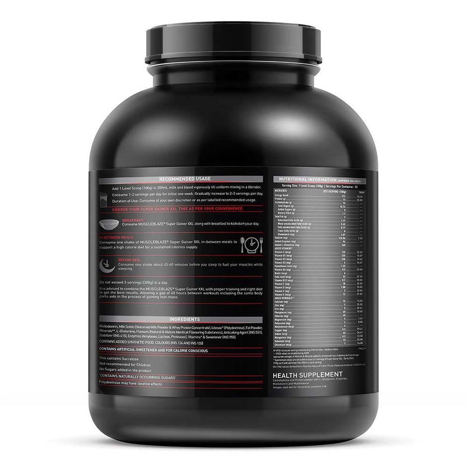 MuscleBlaze Super Gainer XXL Weight Gainer Berry Blast