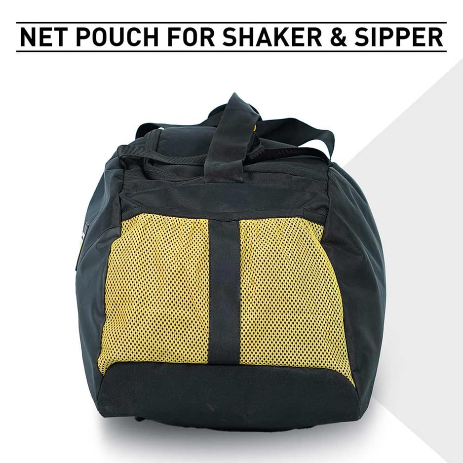 MuscleBlaze Training Bag with Shoe Compartment Black 45 L