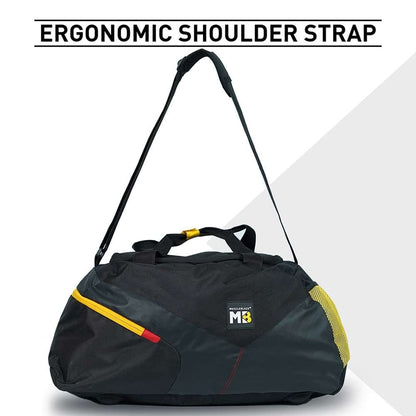 MuscleBlaze Training Bag with Shoe Compartment Black 45 L