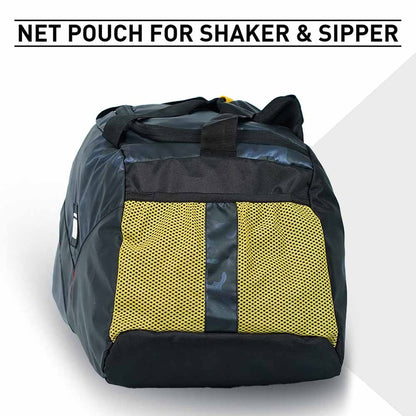 MuscleBlaze Training Bag with Shoe Compartment Camo Navy 45L