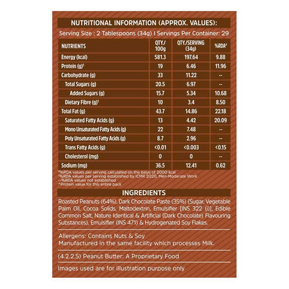 Chocolate Peanut Butter Crunchy & High Protein Oats Unflavoured 1 kg Combo
