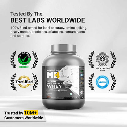 MuscleBlaze Biozyme Performance Whey, 2 kg (4.4 lb), Rich Chocolate
