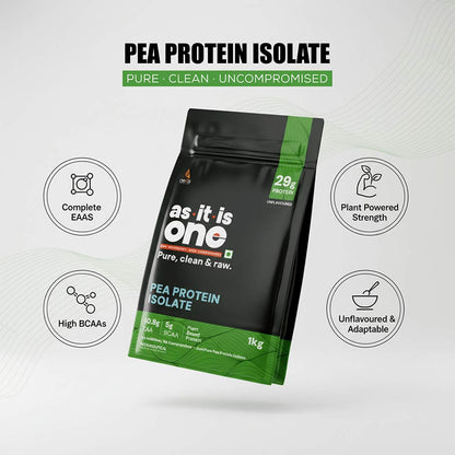 AS-IT-IS Nutrition One Pea Protein Isolate, 1 kg (2.2 lb)