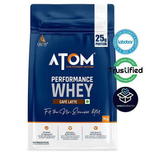 AS-IT-IS Nutrition ATOM Performance Whey, 1 kg (2.2 lb), Cafe Latte