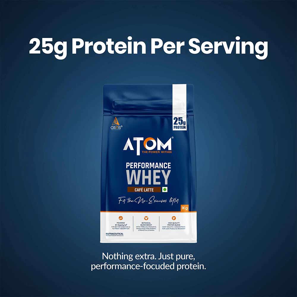 AS-IT-IS Nutrition ATOM Performance Whey, 1 kg (2.2 lb), Cafe Latte