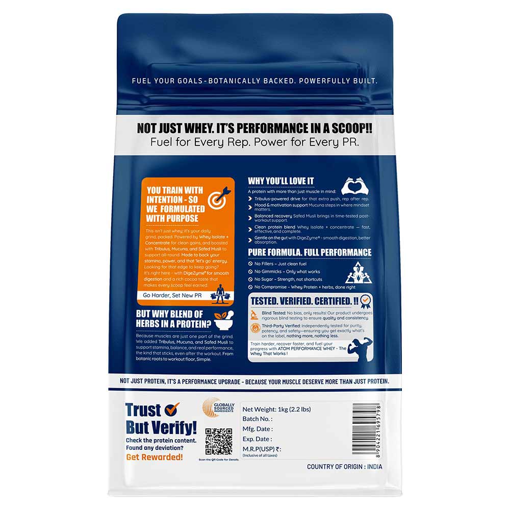 AS-IT-IS Nutrition ATOM Performance Whey, 1 kg (2.2 lb), Cafe Latte