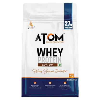 AS-IT-IS Nutrition ATOM Whey Protein with Enzymes, 1 kg (2.2 lb), Double Rich Chocolate